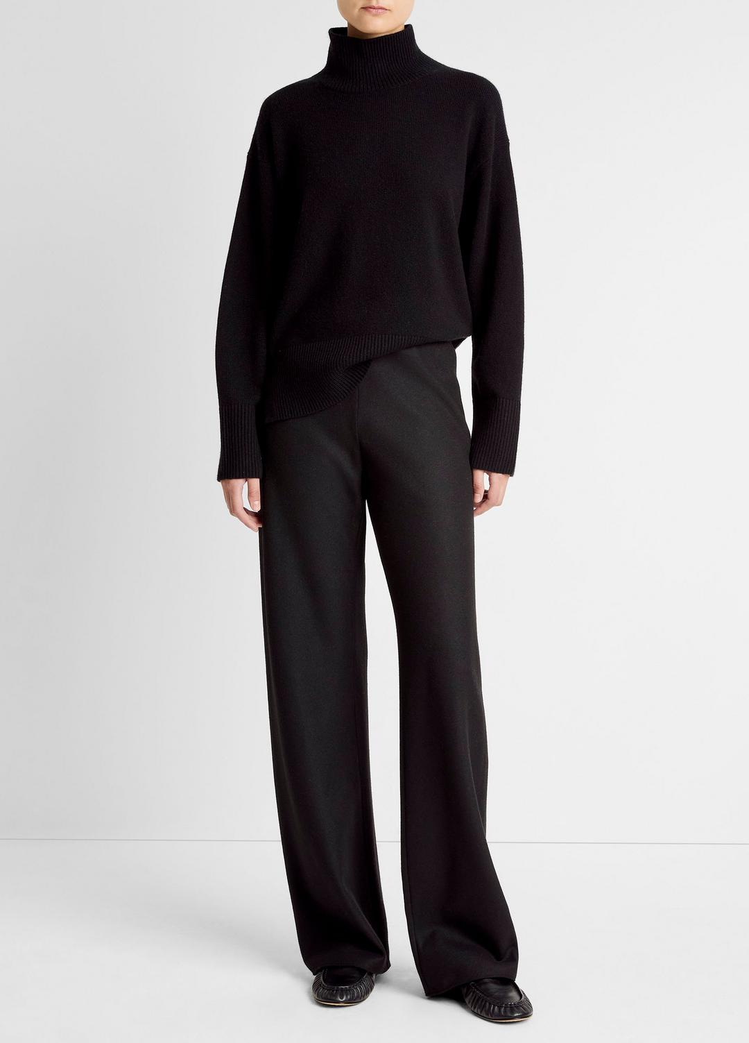 Italian Wool-Blend High-Waist Bias Pant in Trousers