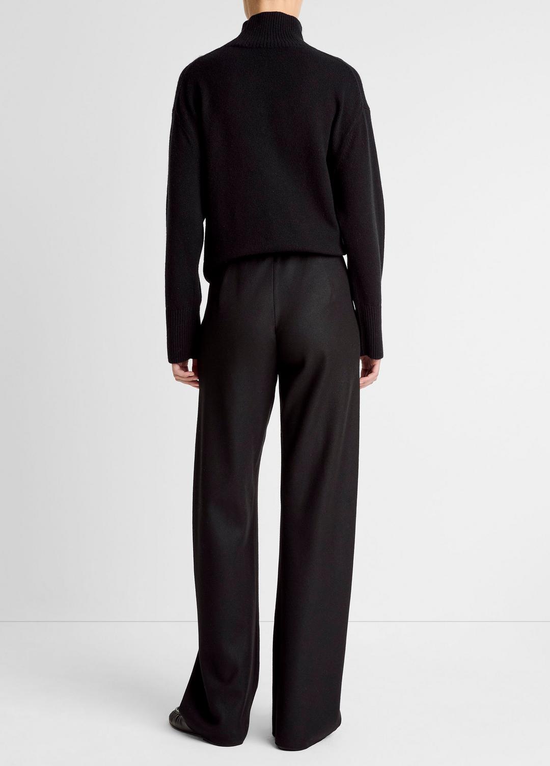 Italian Wool-Blend High-Waist Bias Pant in Trousers