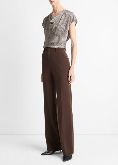 Mid-Rise Tailored Flare Pant in Trousers