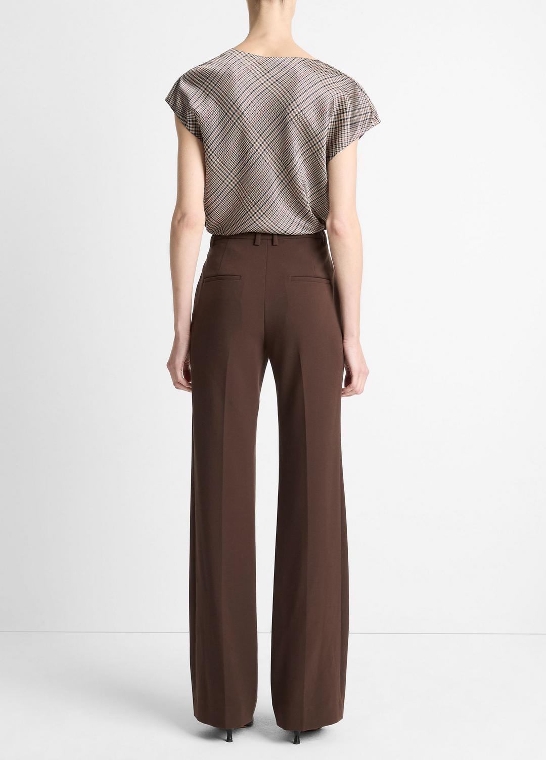 Mid-Rise Tailored Flare Pant in Trousers