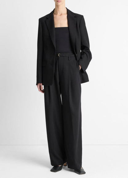 High-Waist Pleated Trouser in Trousers