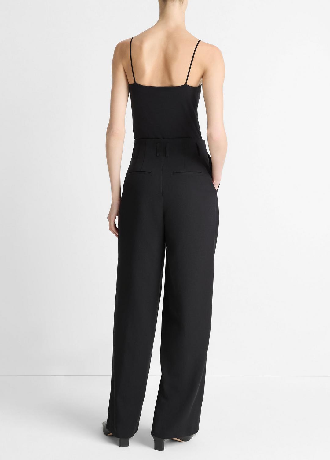 High-Waist Pleated Trouser in Trousers