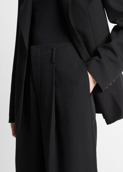 High-Waist Pleated Trouser in Trousers