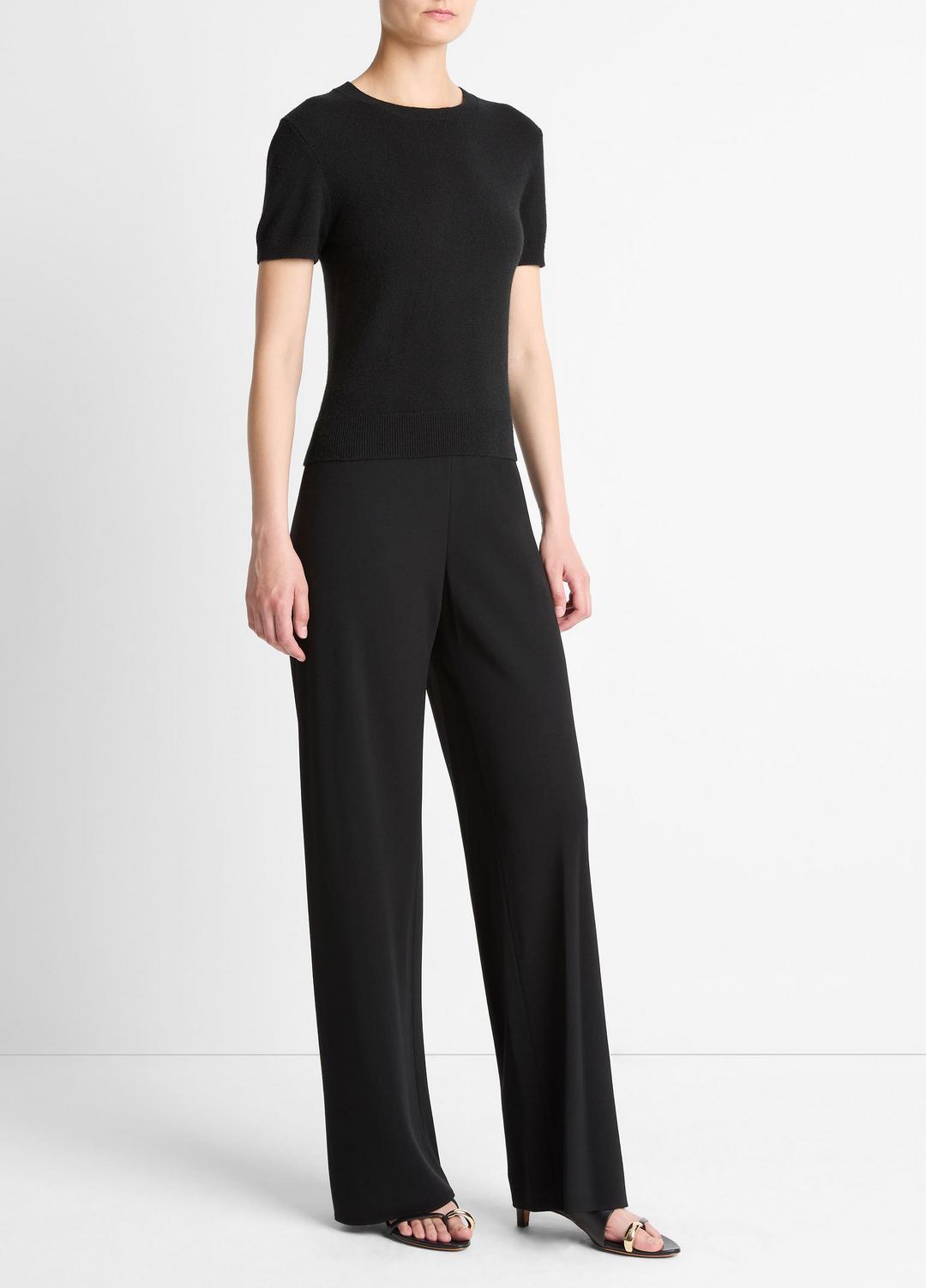 Colette High-Rise Crepe Bias Pant in Trousers