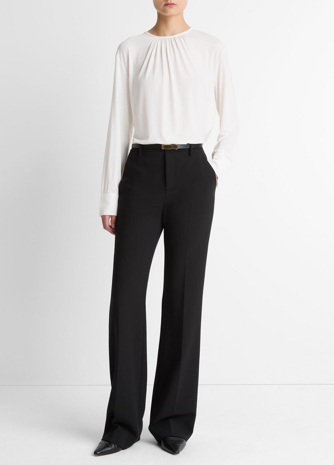 Mid-Rise Tailored Flare Pant in Trousers