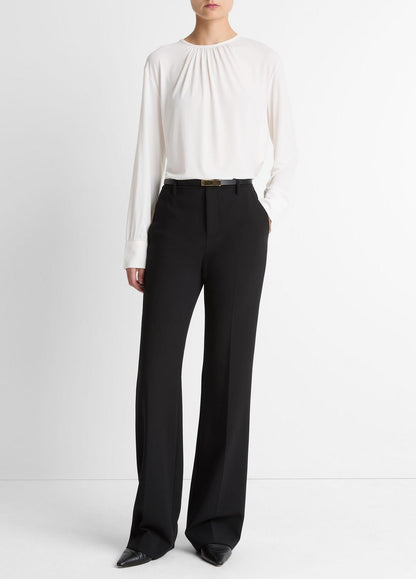 Mid-Rise Tailored Flare Pant in Trousers