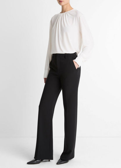 Mid-Rise Tailored Flare Pant in Trousers