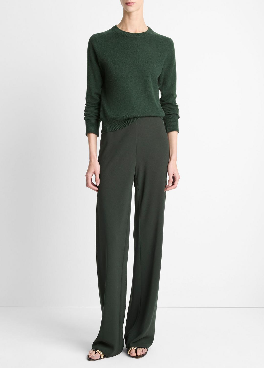 Colette High-Rise Crepe Bias Pant in Trousers