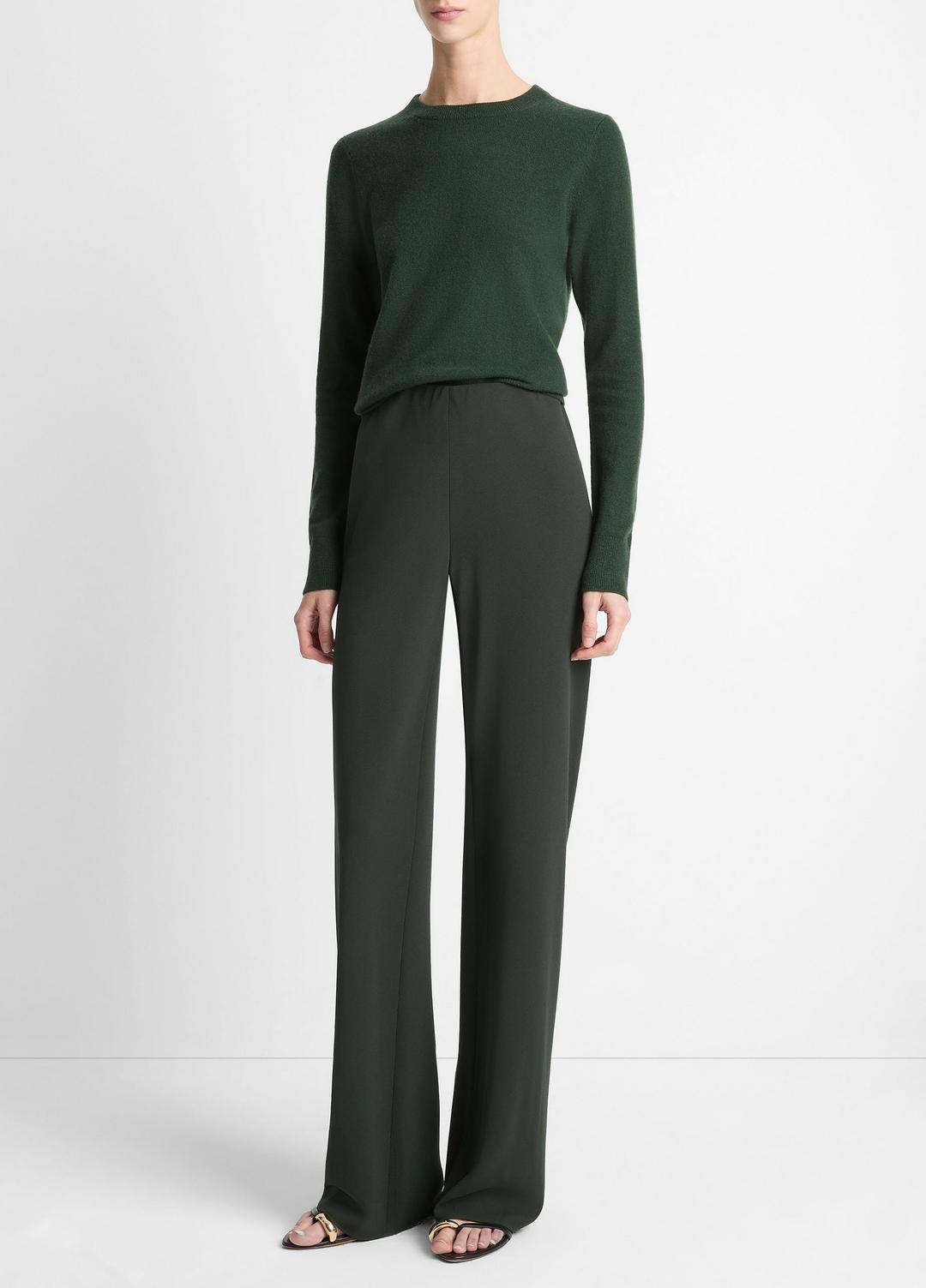 Colette High-Rise Crepe Bias Pant in Trousers