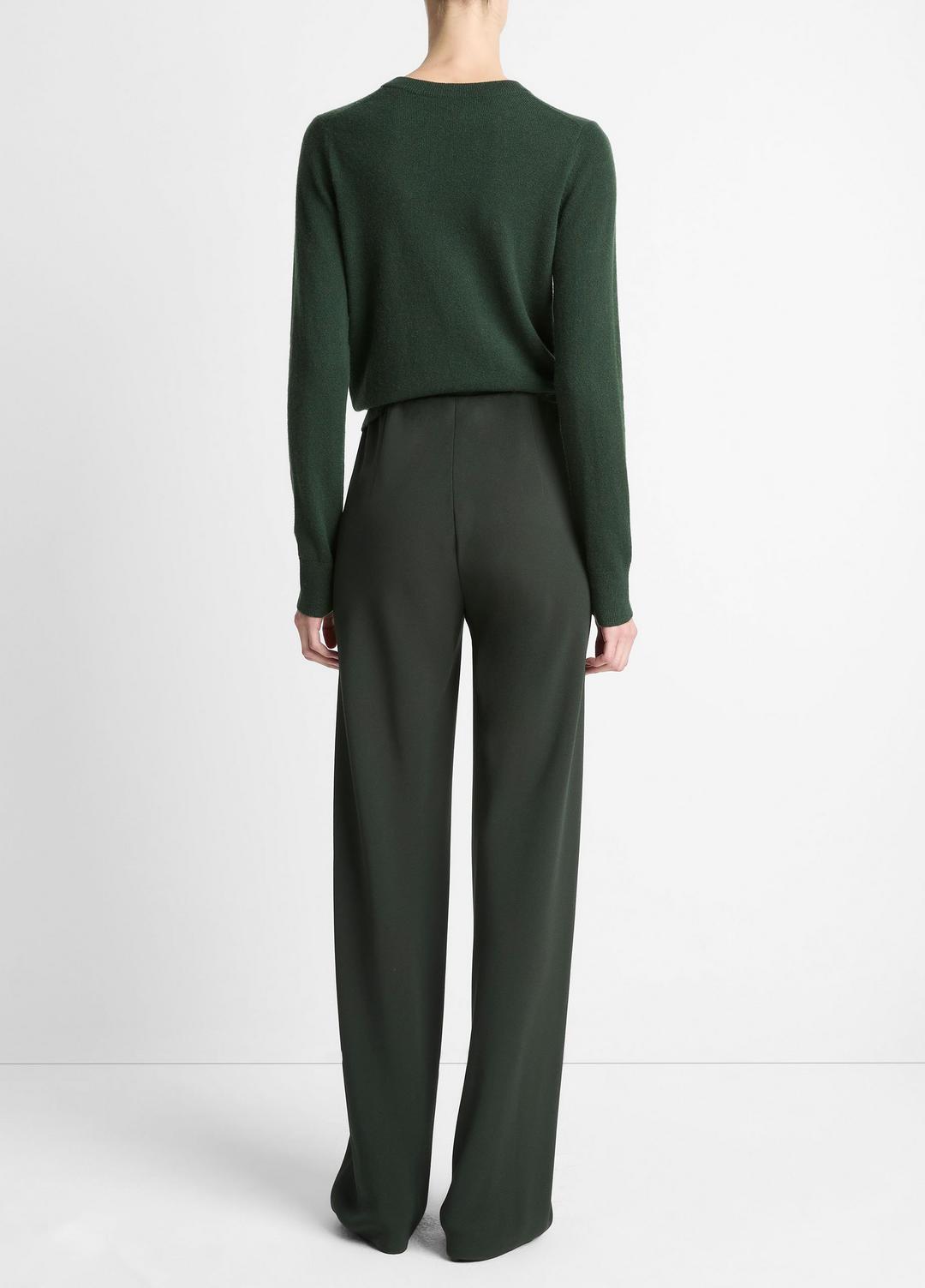 Colette High-Rise Crepe Bias Pant in Trousers