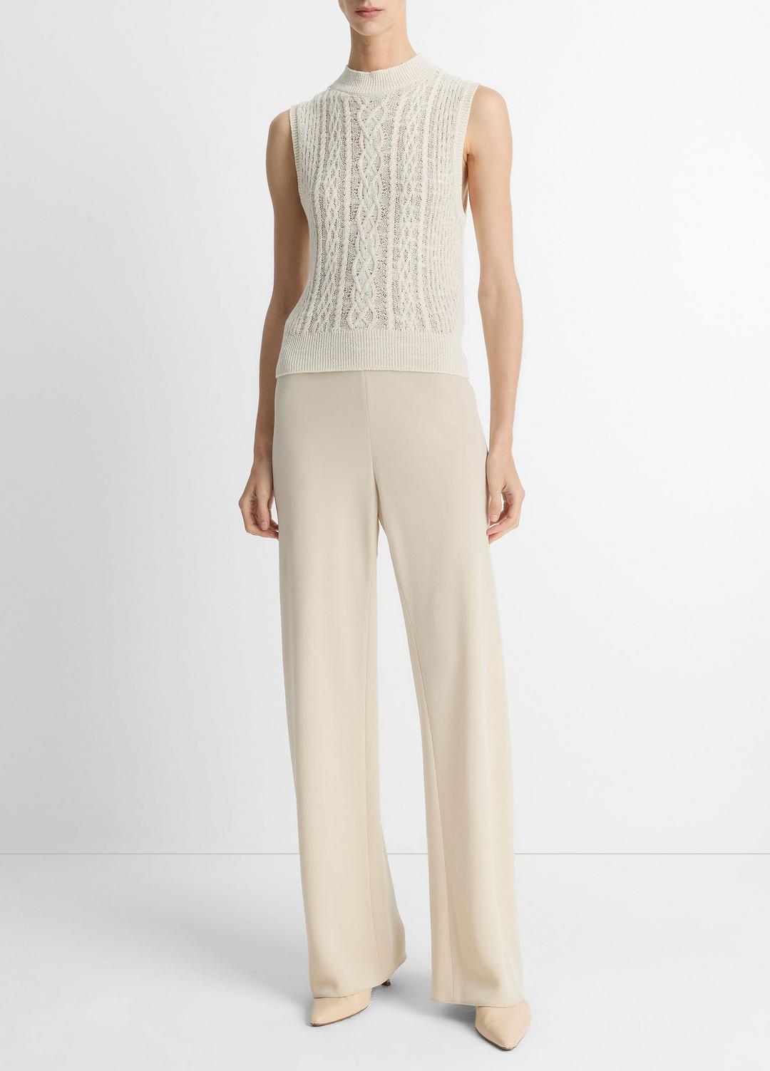 Colette High-Rise Crepe Bias Pant in Trousers