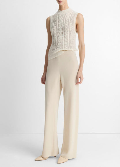 Colette High-Rise Crepe Bias Pant in Trousers