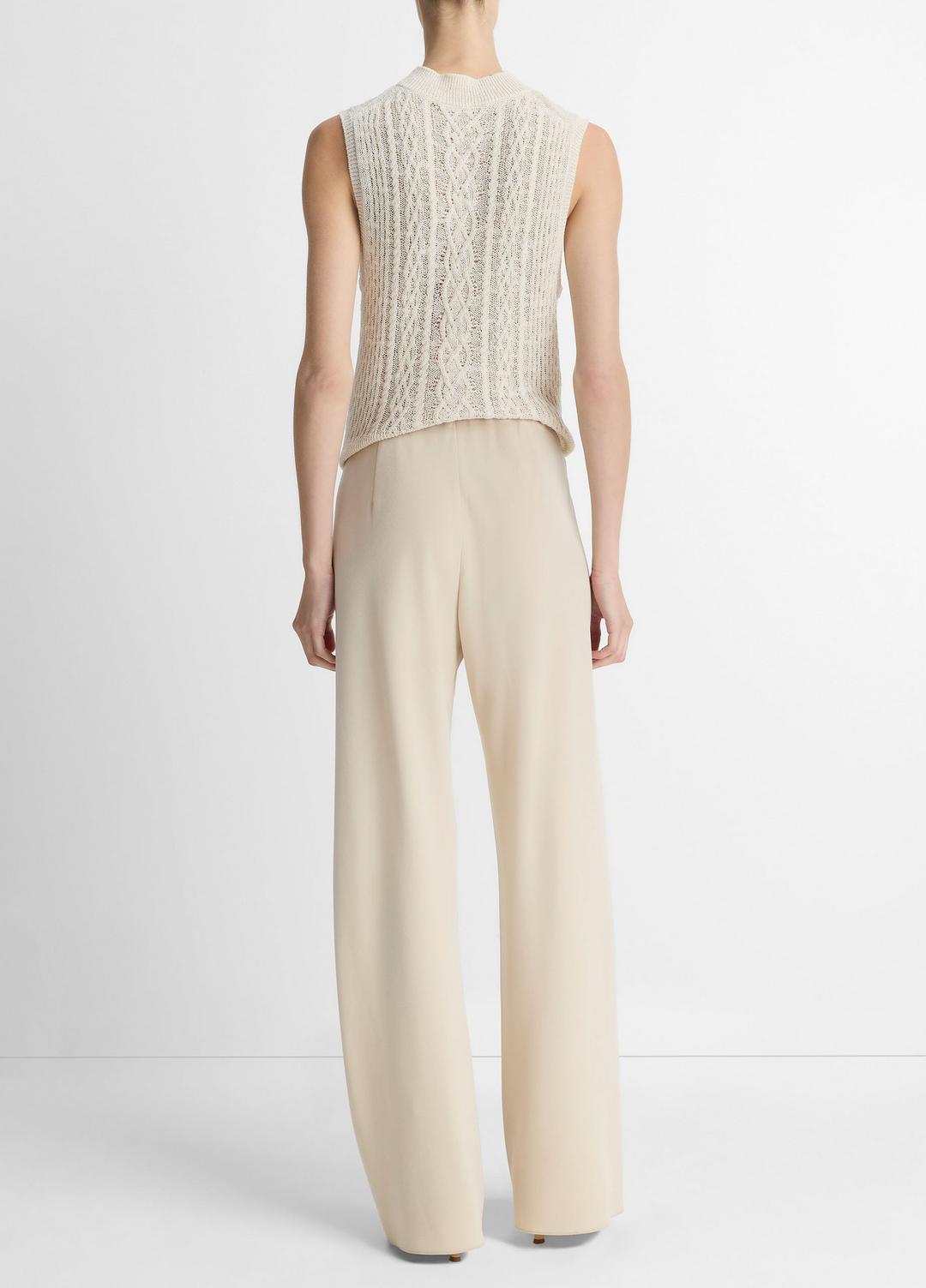 Colette High-Rise Crepe Bias Pant in Trousers