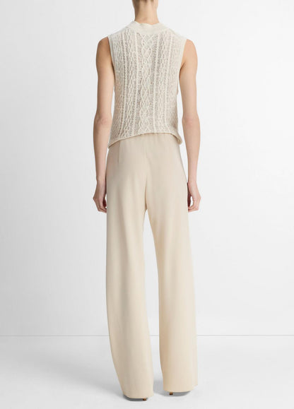Colette High-Rise Crepe Bias Pant in Trousers