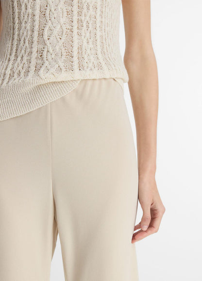Colette High-Rise Crepe Bias Pant in Trousers