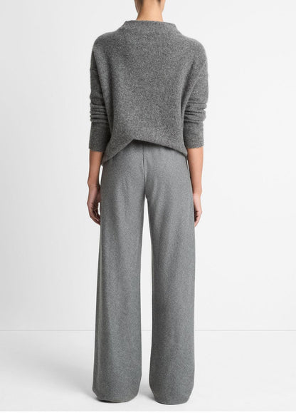Italian Wool-Blend High-Waist Bias Pant in Trousers