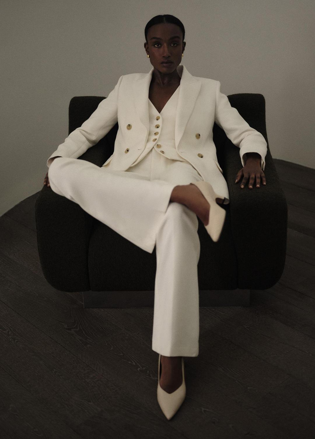 Sculptural Flare Trouser in Trousers