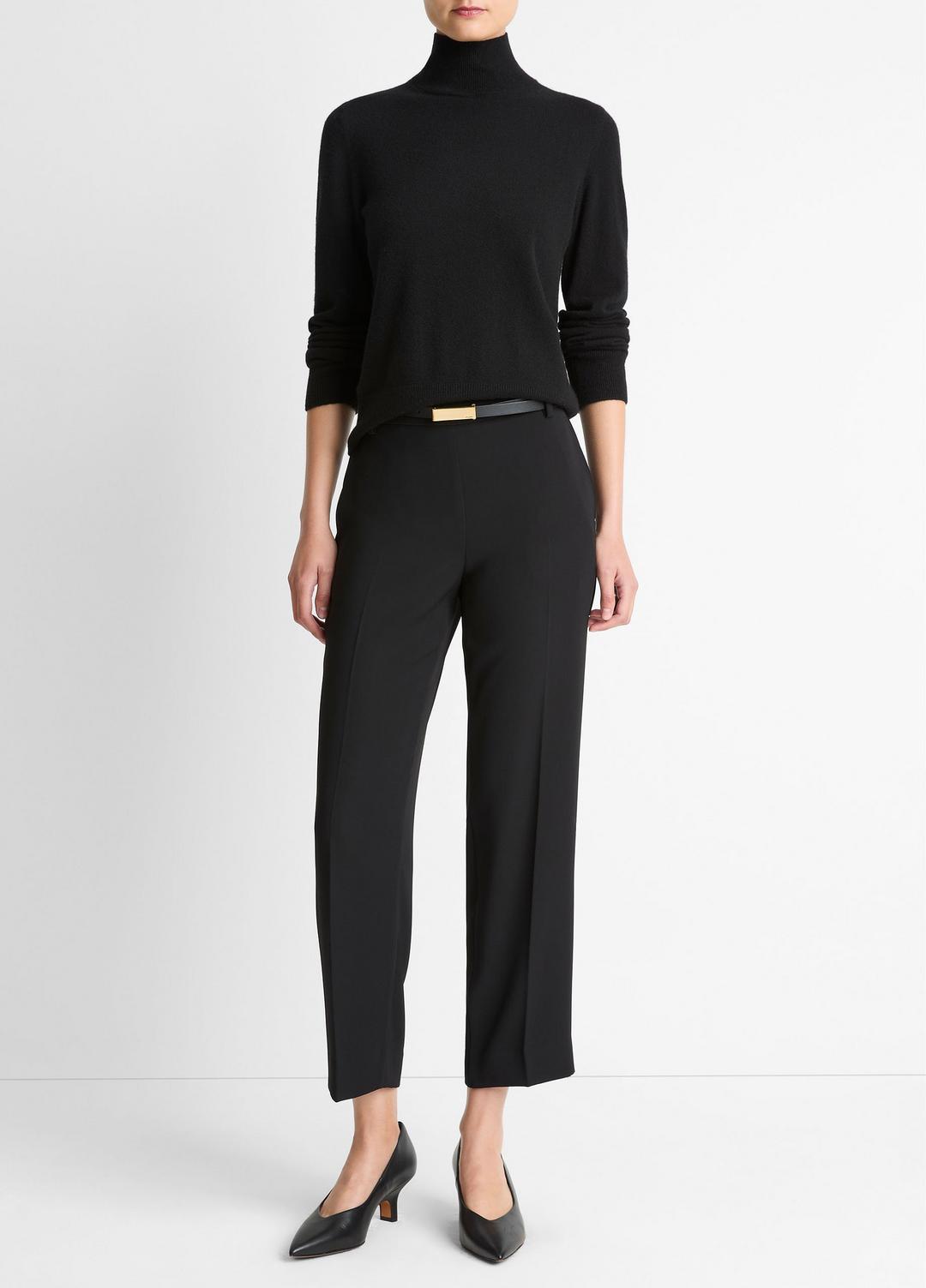 Crepe Tapered Pull-On Pant in Trousers