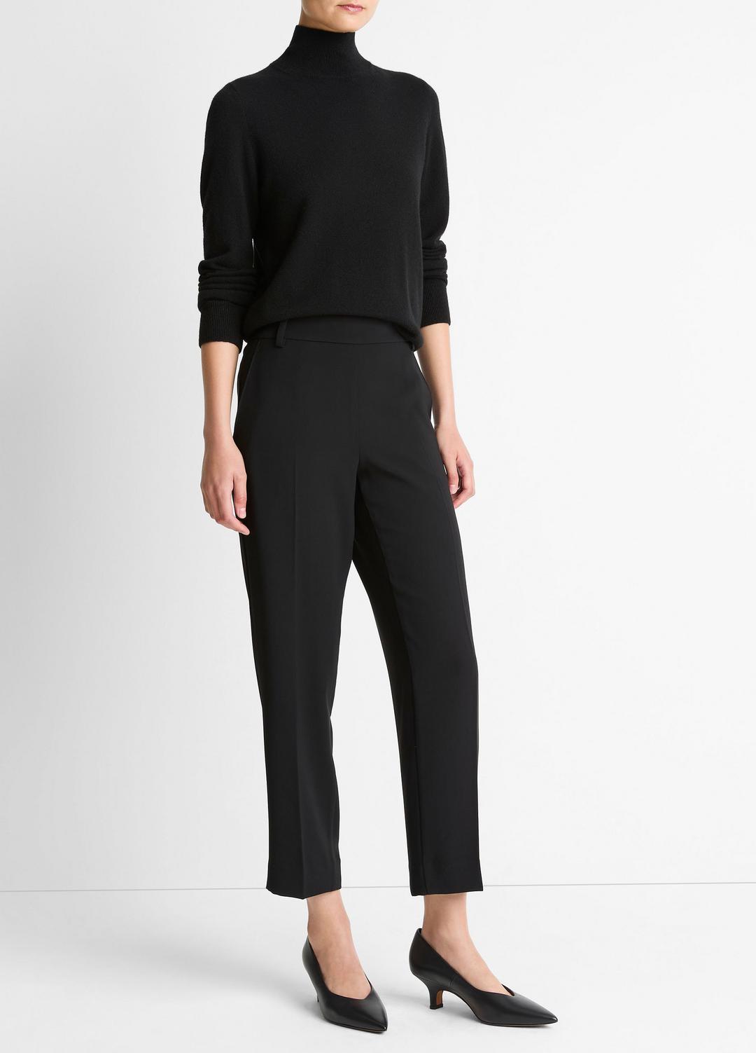 Crepe Tapered Pull-On Pant in Trousers
