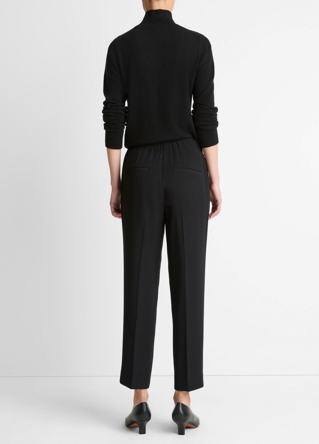Crepe Tapered Pull-On Pant in Trousers