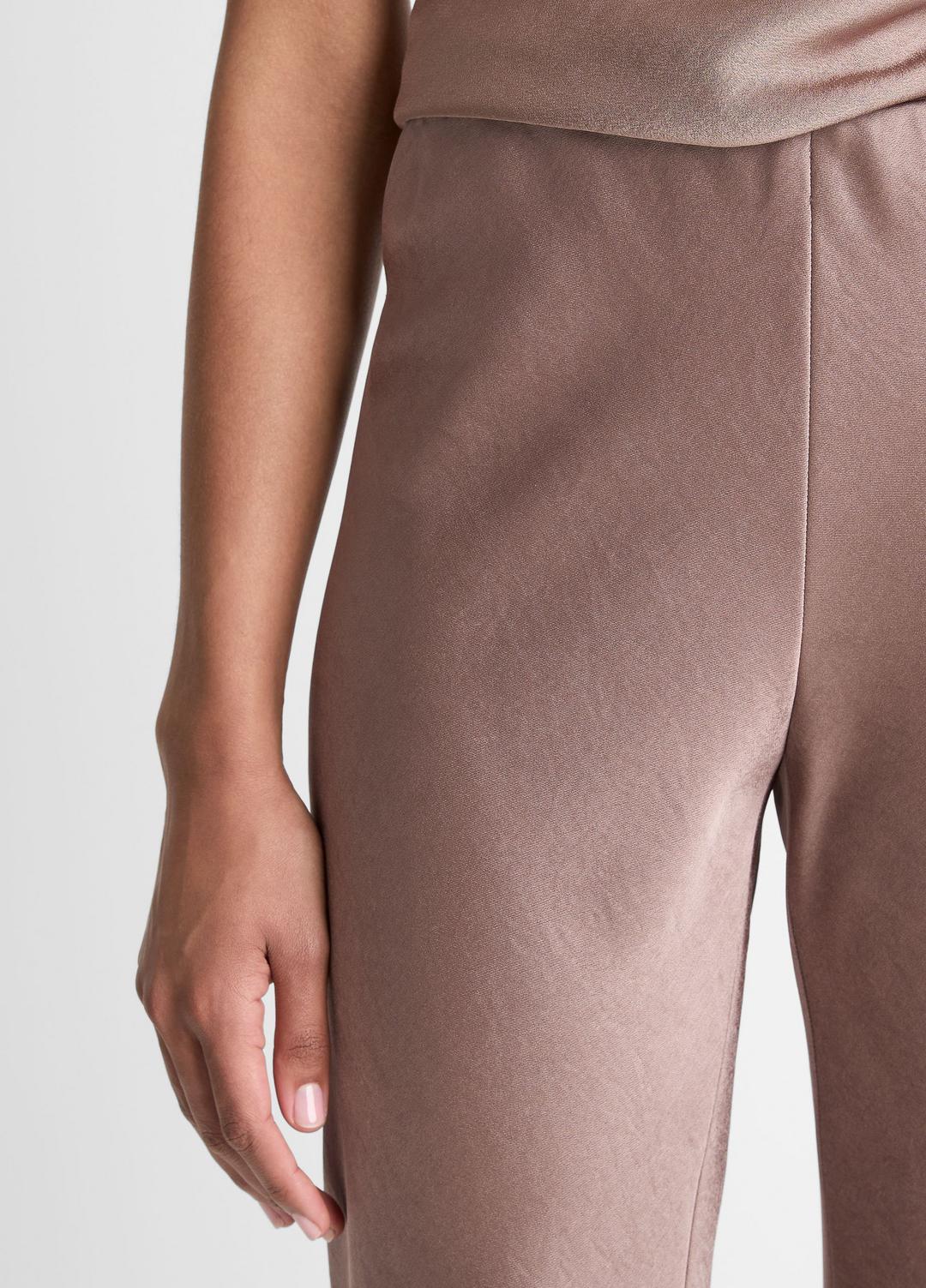 Colette High-Rise Fluid Satin Bias Pant in Trousers