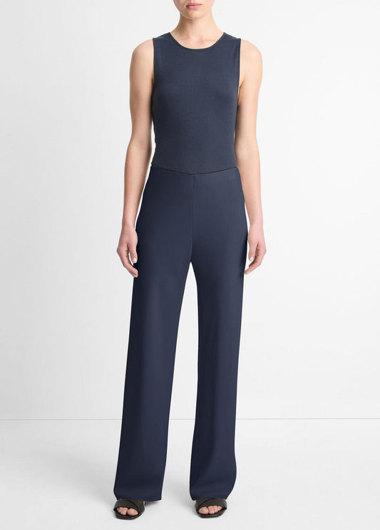 Colette High-Rise Crepe Bias Pant in Trousers