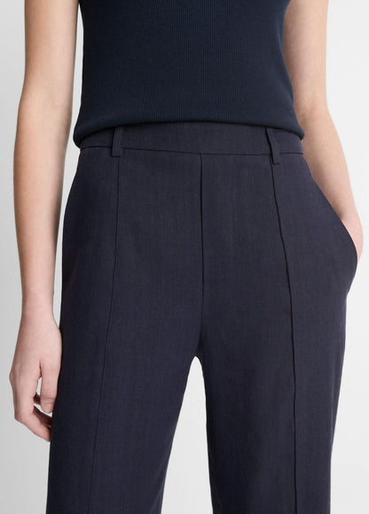 Grace Mid-Rise Linen-Blend Pull-On Pant in Trousers