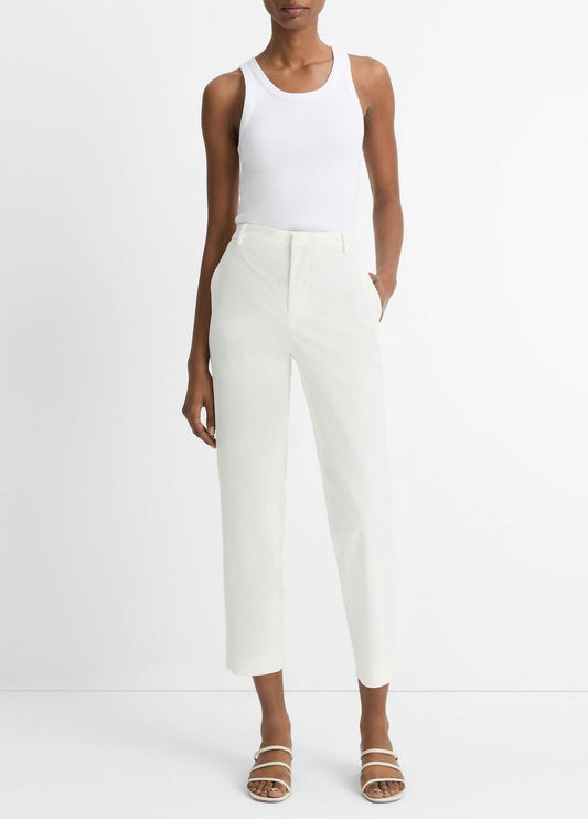 Avery Mid-Rise Italian Stretch-Cotton Chino Pant in Trousers