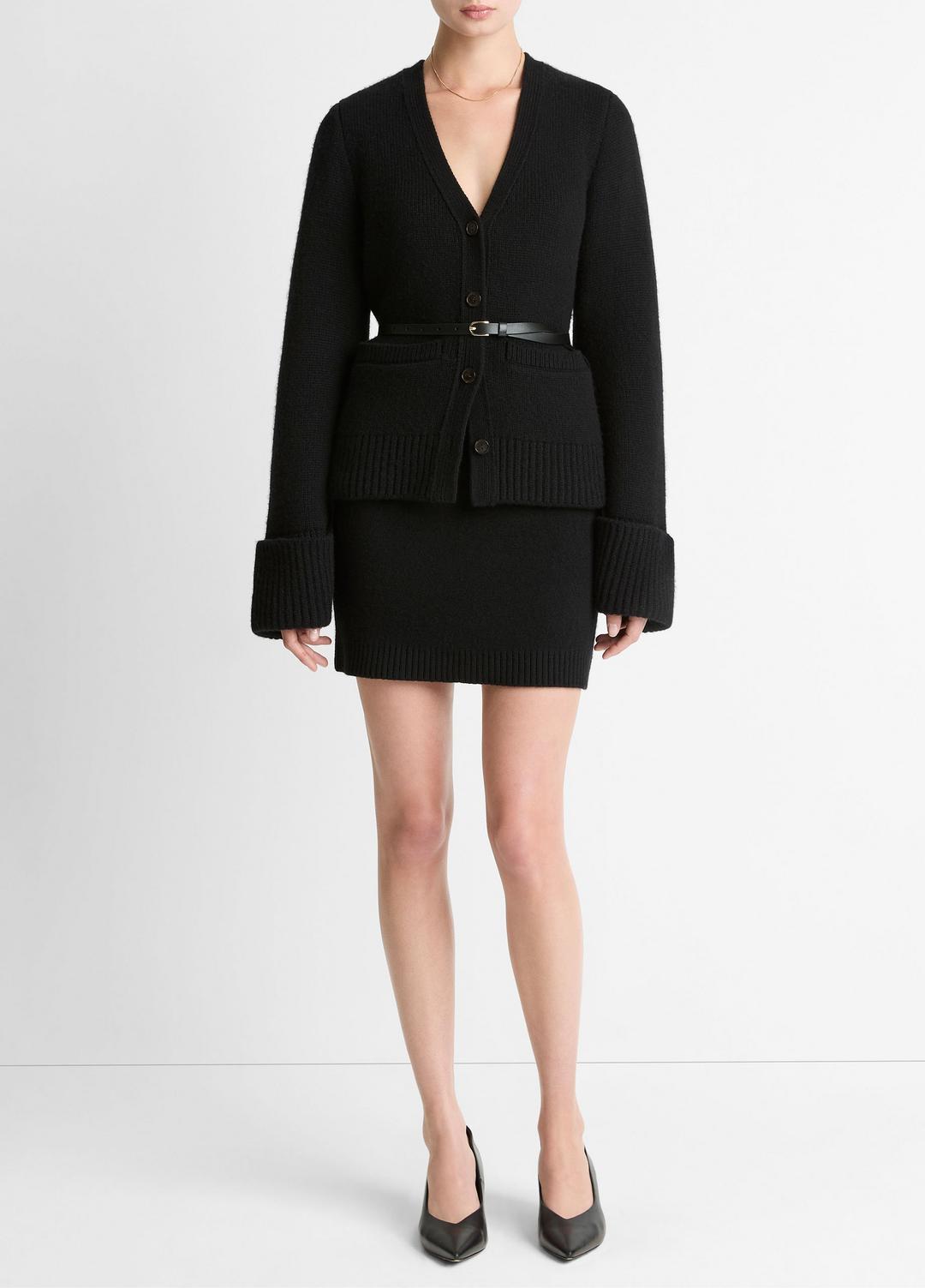 Double-Face Wool & Cashmere-Blend Mini Skirt in Skirts