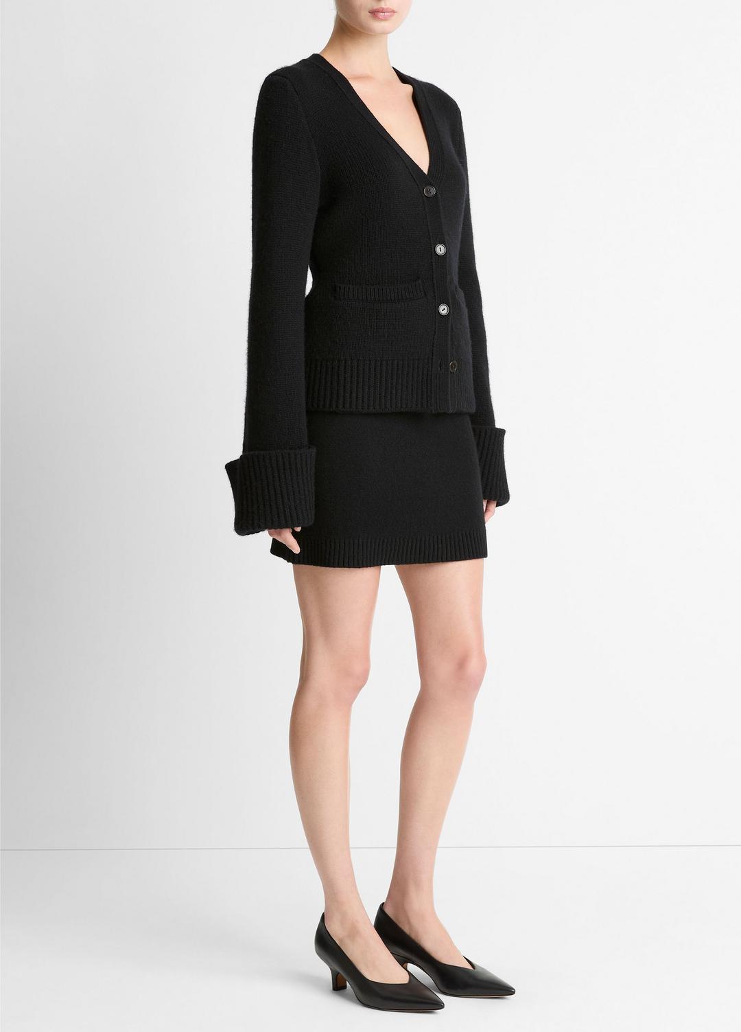 Double-Face Wool & Cashmere-Blend Mini Skirt in Skirts