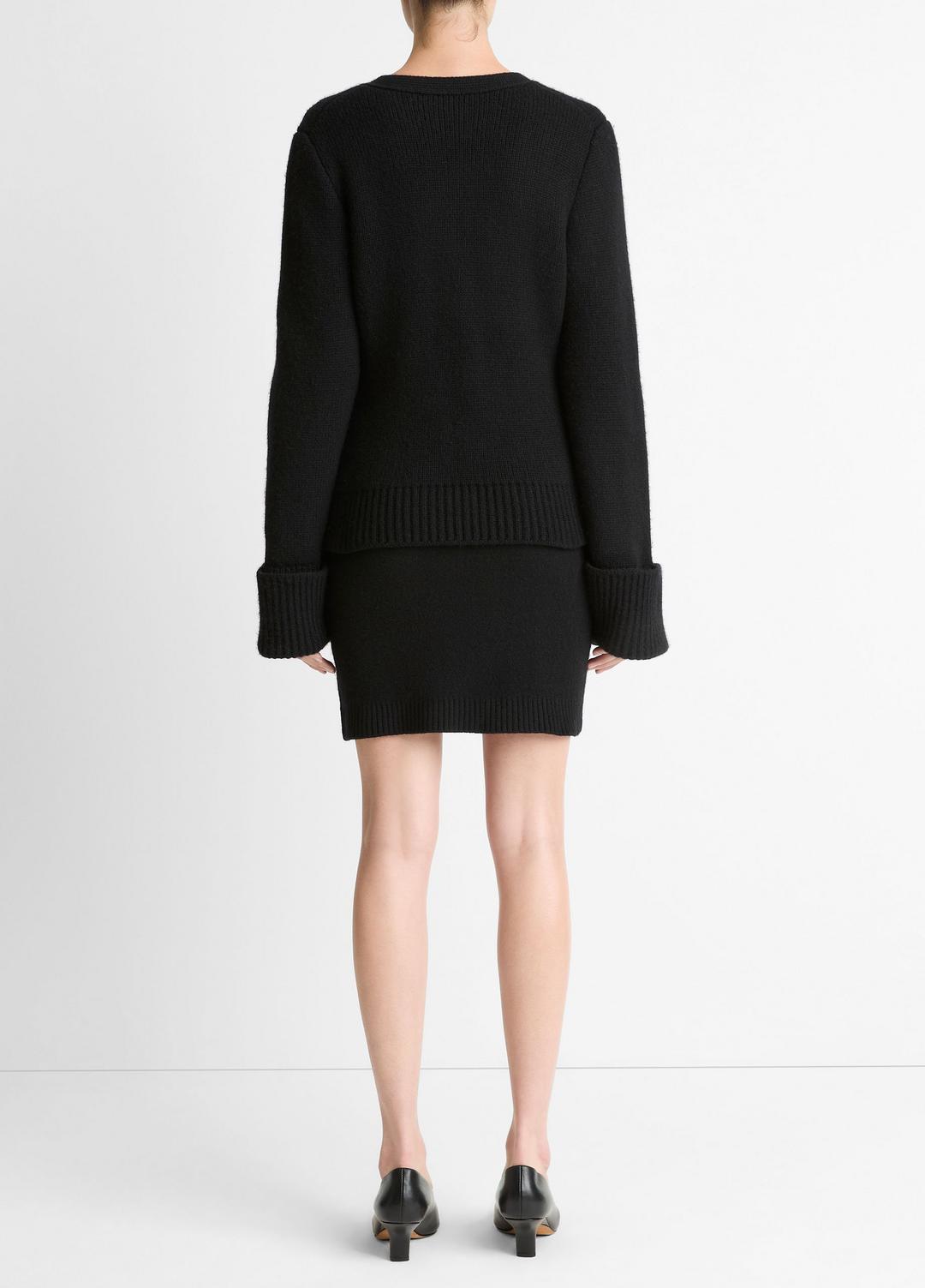 Double-Face Wool & Cashmere-Blend Mini Skirt in Skirts