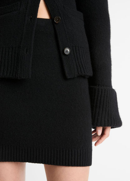 Double-Face Wool & Cashmere-Blend Mini Skirt in Skirts