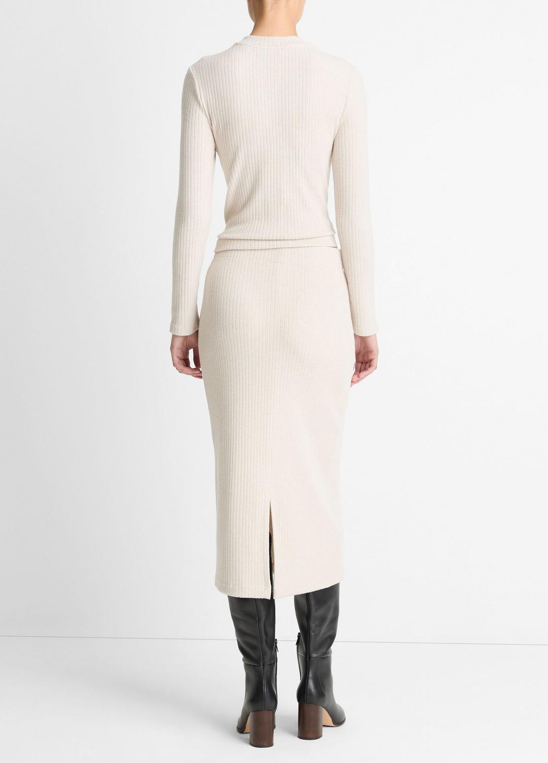 Cozy Rib Midi Skirt in Skirts