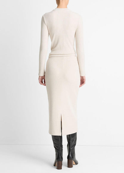 Cozy Rib Midi Skirt in Skirts