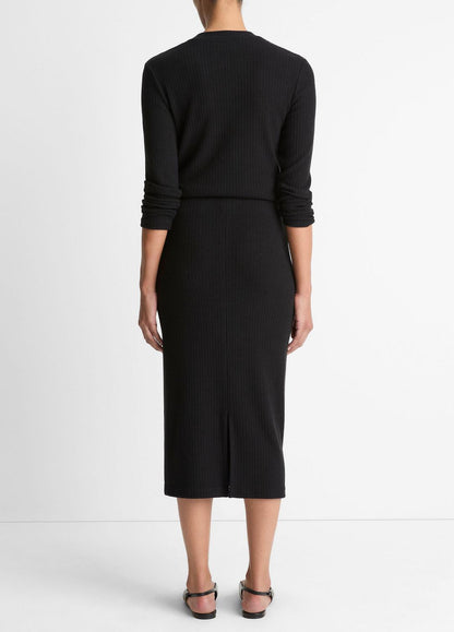 Cozy Rib Midi Skirt in Skirts