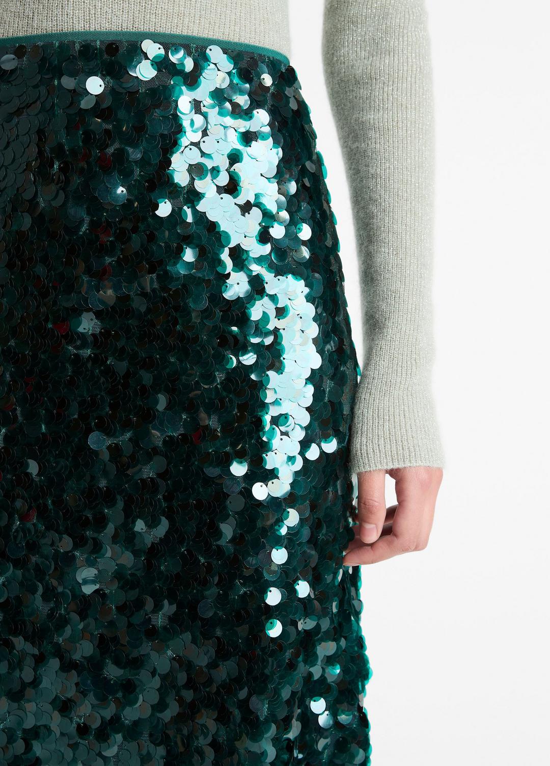 Paillette Bias Skirt in Skirts