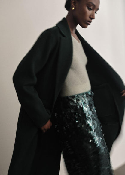 Paillette Bias Skirt in Skirts