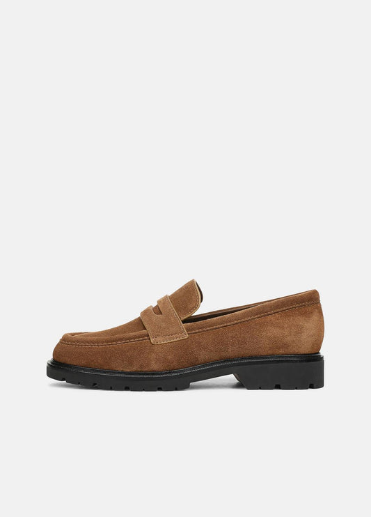Siena Suede Lug-Sole Loafer in Loafers & Flats