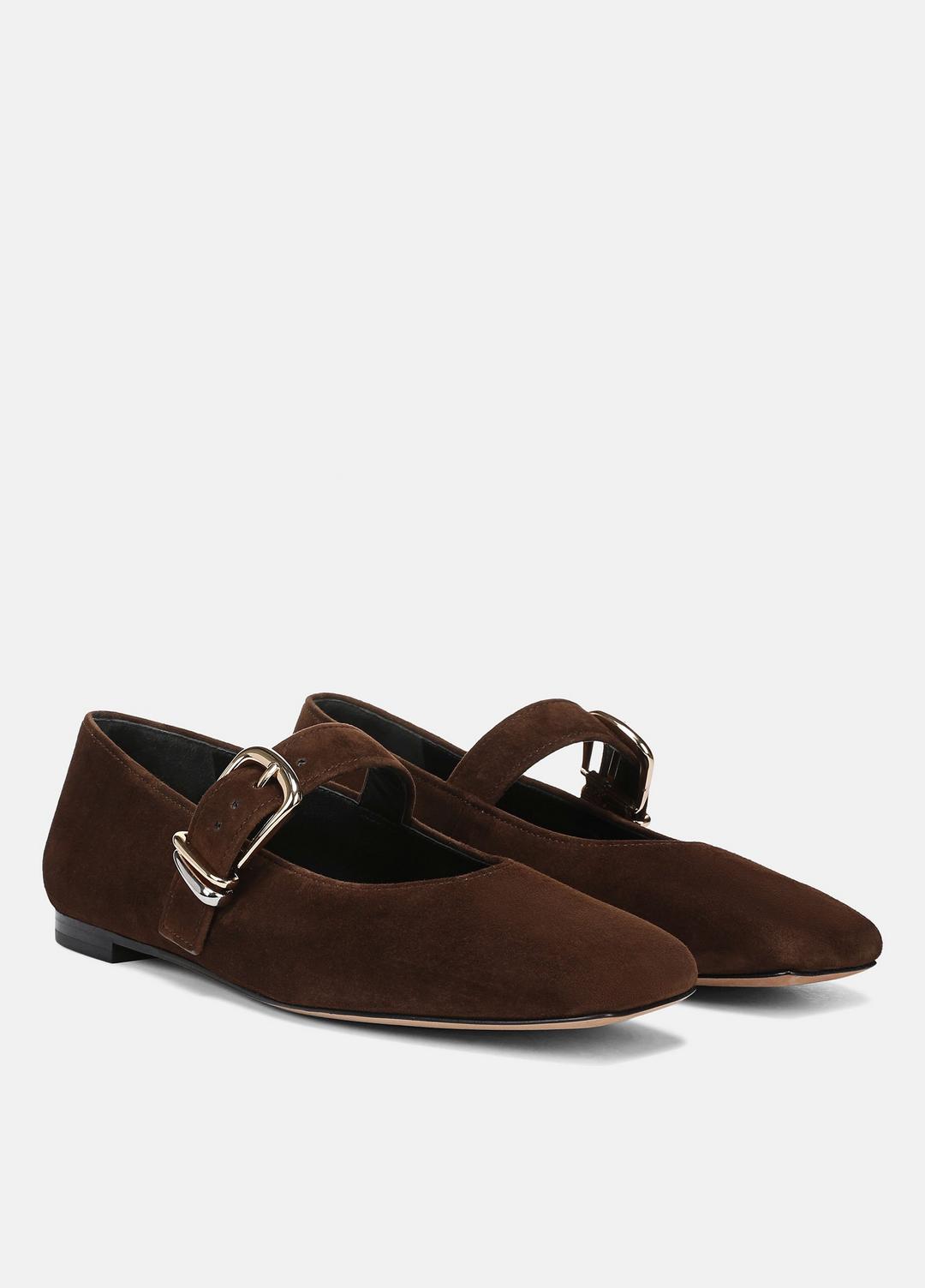 Daniela Suede Mary Jane Flat in Loafers & Flats