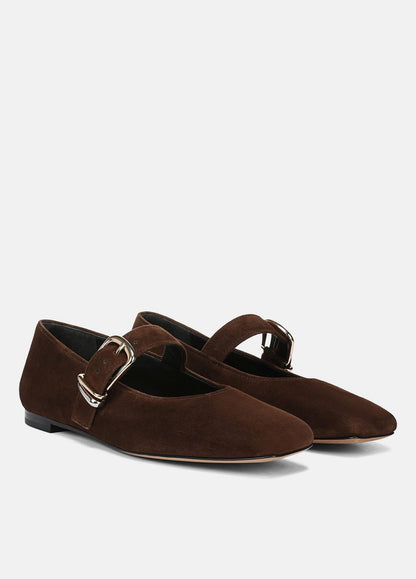 Daniela Suede Mary Jane Flat in Loafers & Flats