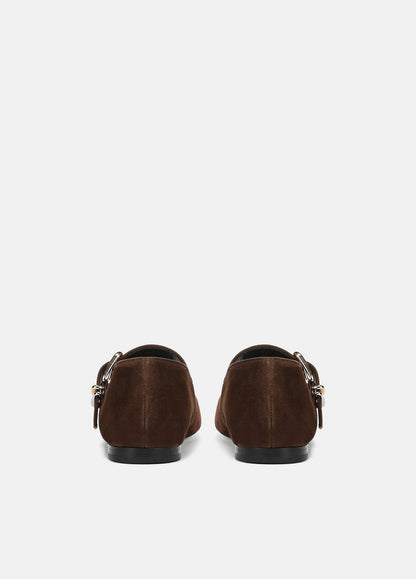 Daniela Suede Mary Jane Flat in Loafers & Flats