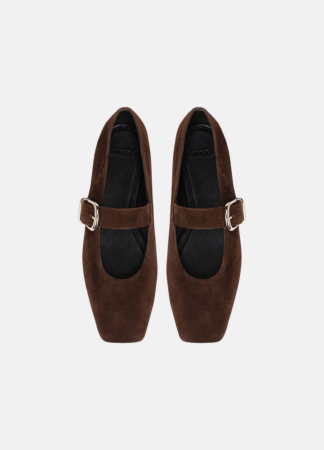 Daniela Suede Mary Jane Flat in Loafers & Flats