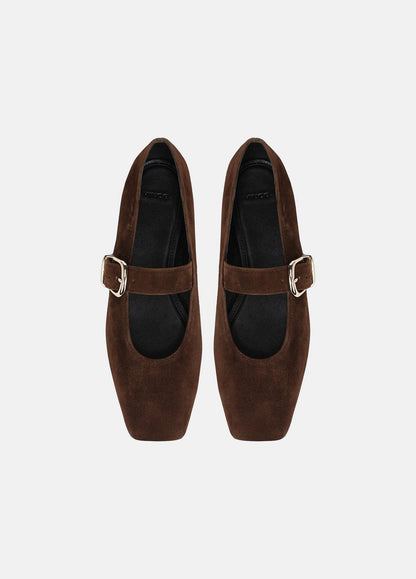 Daniela Suede Mary Jane Flat in Loafers & Flats