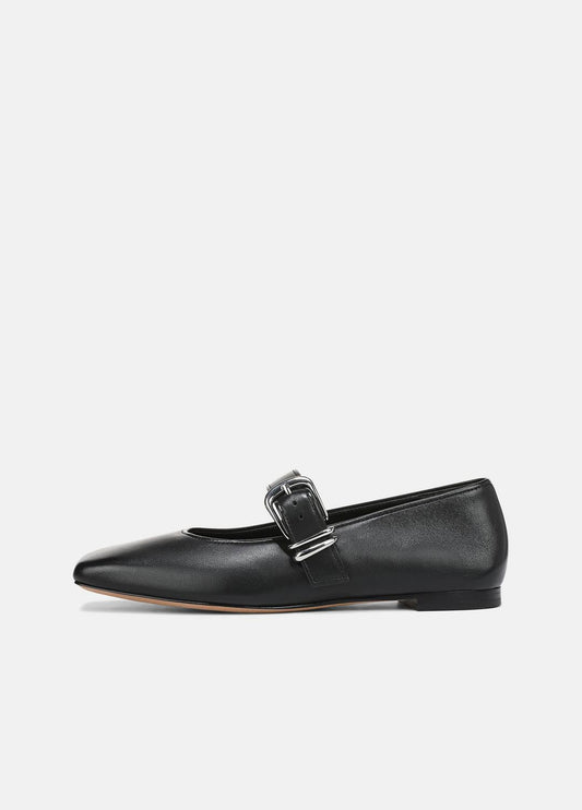Daniela Leather Mary Jane Flat in Loafers & Flats
