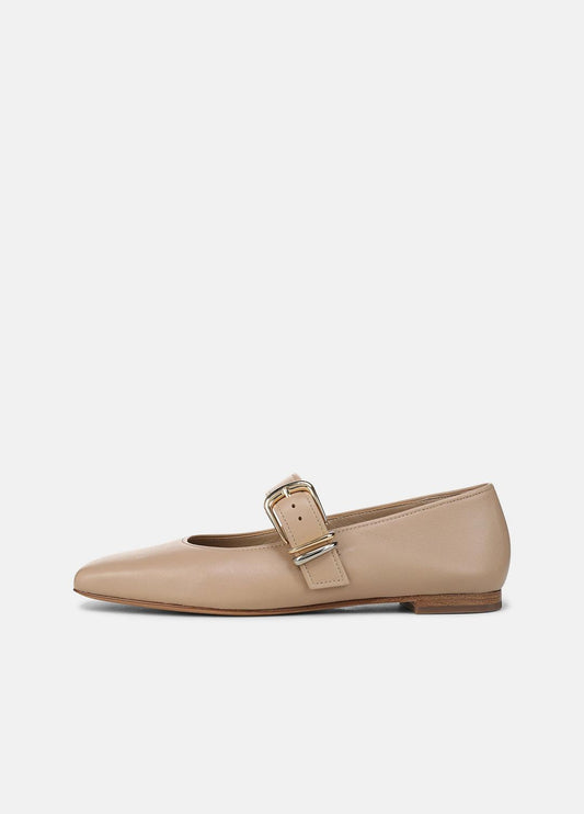 Daniela Leather Mary Jane Flat in Loafers & Flats