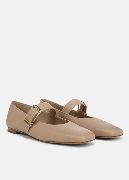 Daniela Leather Mary Jane Flat in Loafers & Flats