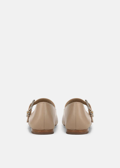 Daniela Leather Mary Jane Flat in Loafers & Flats