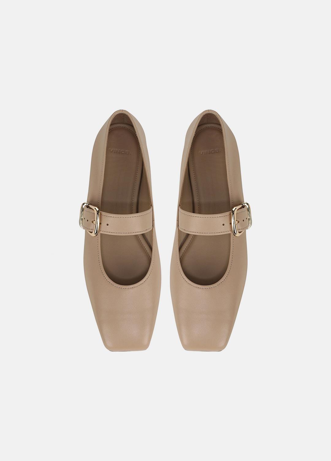 Daniela Leather Mary Jane Flat in Loafers & Flats