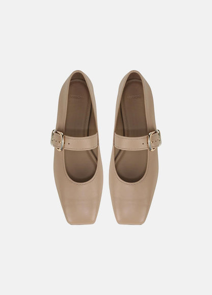 Daniela Leather Mary Jane Flat in Loafers & Flats