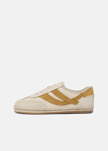 Oasis Linen & Leather Espadrille Sneaker in Sneakers